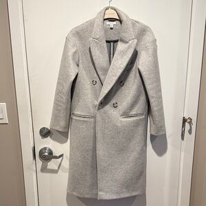 Gray Double-Breasted Coat